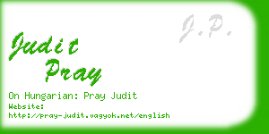 judit pray business card